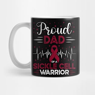 Proud Dad Of A Sickle Cell Warrior Sickle Cell Awareness Mug